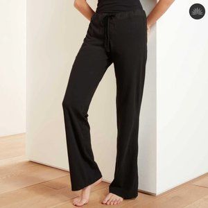 $175 NWT Standard James Perse Cotton Modal Knit Black Lounge Pajama Pants 0 XS